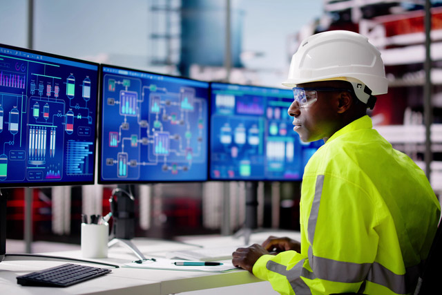 Engineer Monitoring Equipment