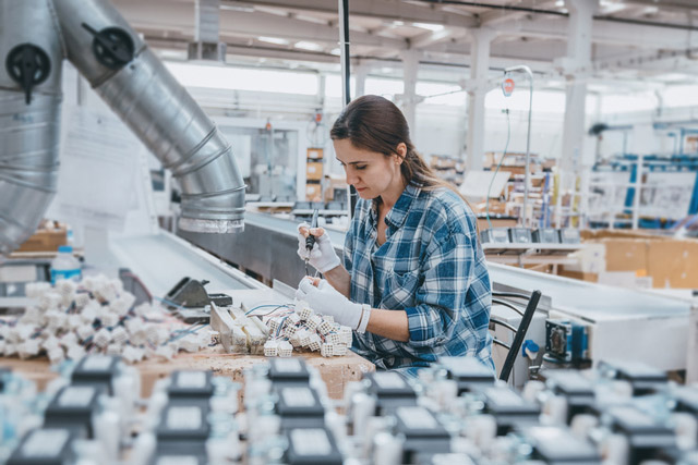 Female Factory Employee